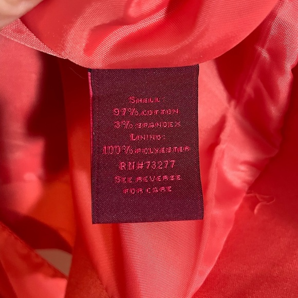 212 Collection Women’s Salmon Pink Lined Two Button Blazer Jacket Size 12 - Picture 6 of 11